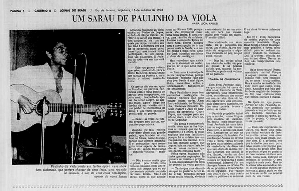 um sarau de paulinho da viola