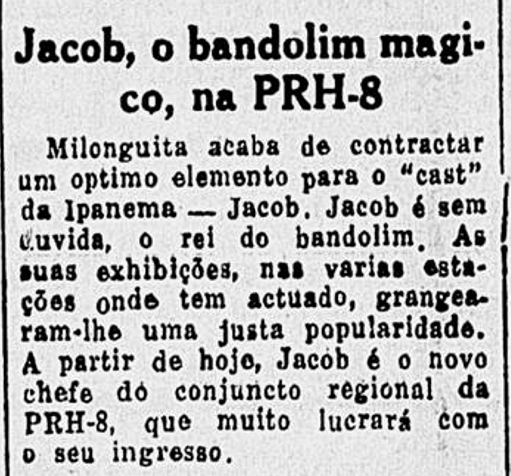 Recorte do Jornal 'A Batalha' (RJ) (19/01/1938).