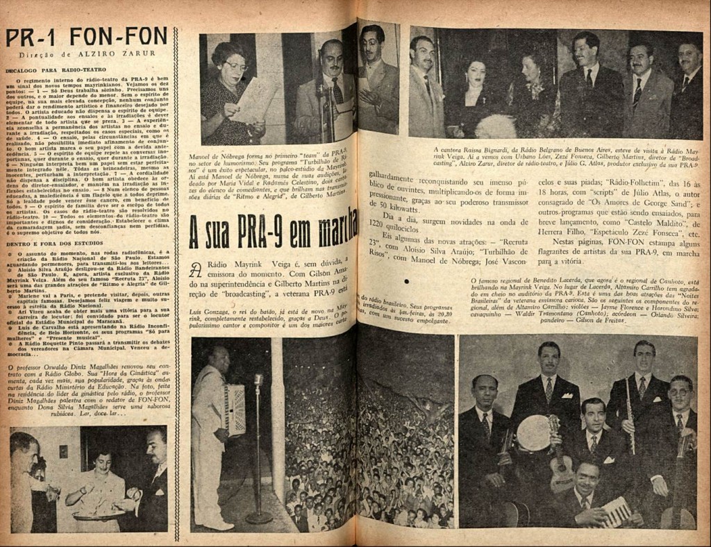 Revista Fon Fon 23 de junho de 1951 - nota com foto da substituição de lacerda por Altamiro