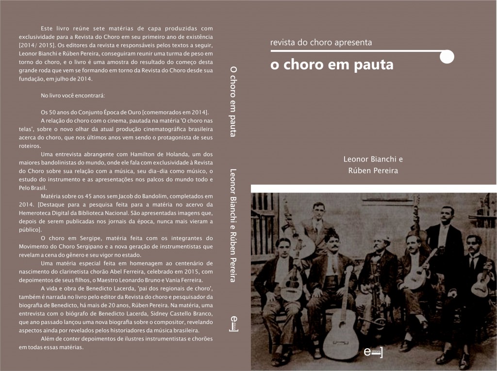 capa e 4a capa livro o choro em pauta