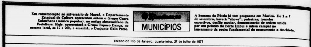 galo preto tocou no aniversario de 165 anos de macaé